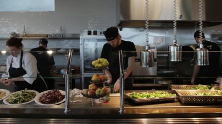 Google Workers Prepare Food For Their Employees