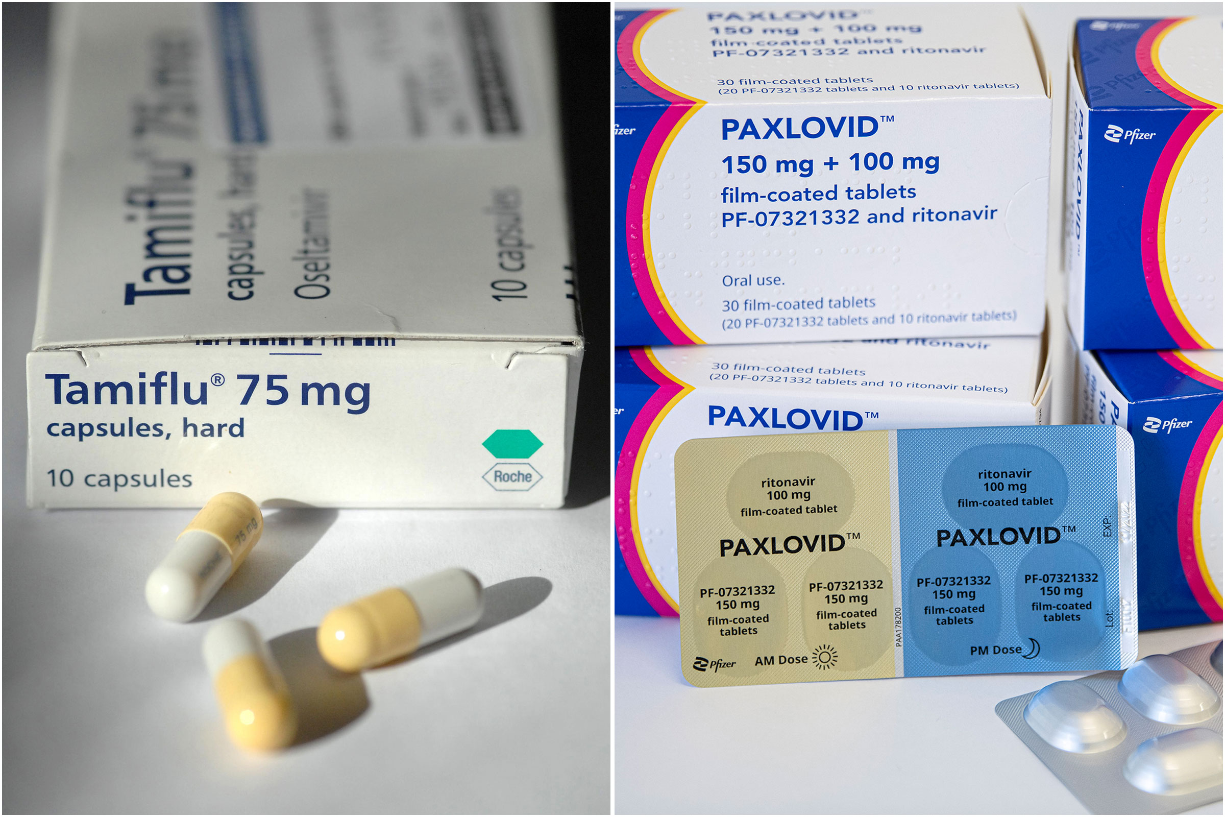 Tamiflu and Paxlovid flu treatments