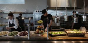 Google Workers Prepare Food For Their Employees