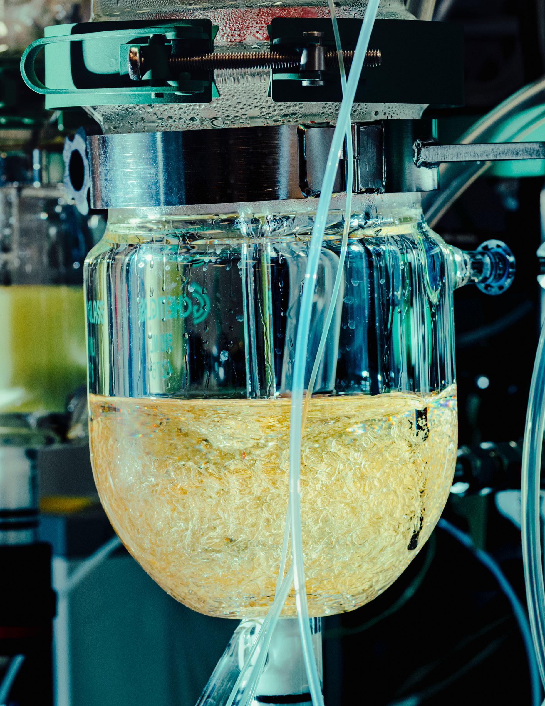 At the beginning of a demonstration denoting the steps Eli Lilly’s scientists followed as they trouble shot earlier iterations of Orforglipron. Captured at Eli Lilly’s headquarters in Indianapolis, IN. on Monday, March 31st, 2025. Kevin Serna for TIME.